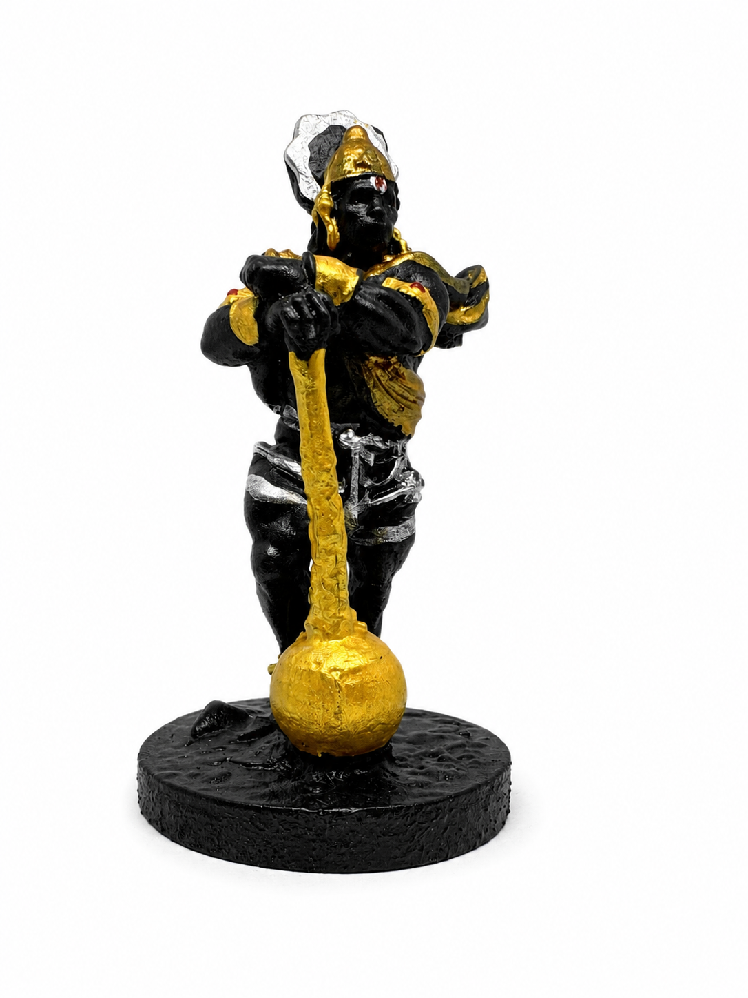 Hanuman Ji Dashboard Idol – Premium Resin Showpiece Black Gold