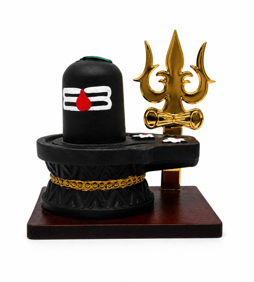 Shivling Trishul Decorative Idol