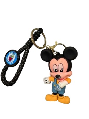 Keychain | Cartoon Character Bag Charm with Mickey Themed Strap
