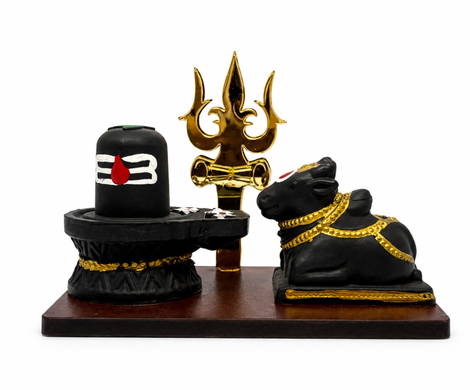 Shivling Nandi Decorative Showpiece